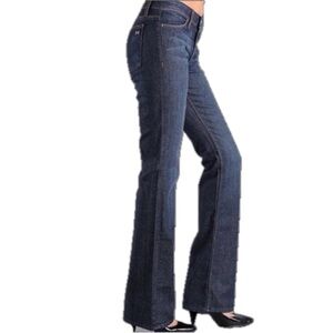 HABITUAL Low Rise Bootcut Jeans Size 30 Dark Wash 34.5” Inseam Y2K EUC USA